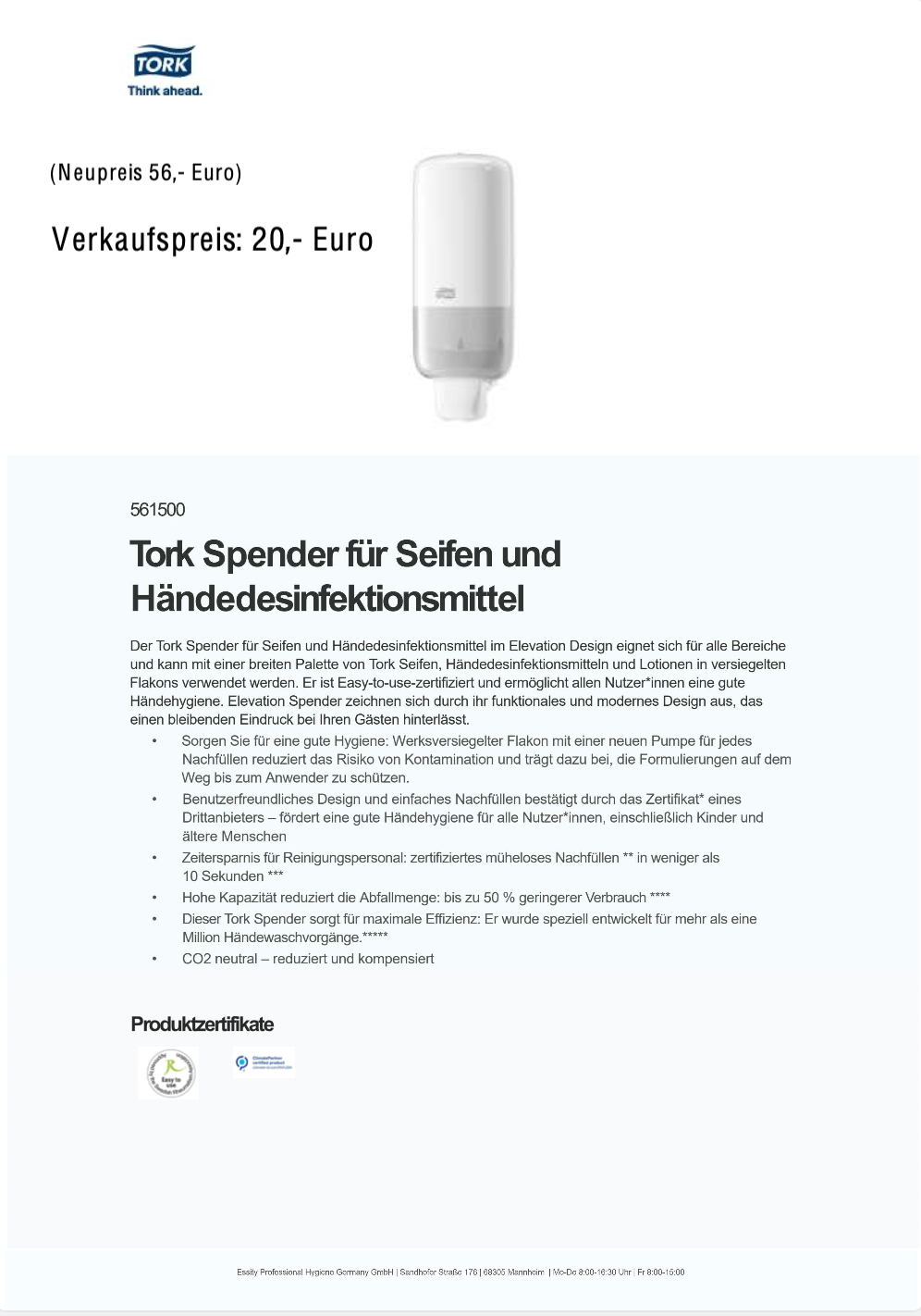 Tork Seifenspender