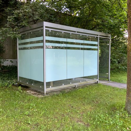 Raucherunterstand / Unterstand / Pavillon  BIK TEC 4200x 2200x 2500 mm