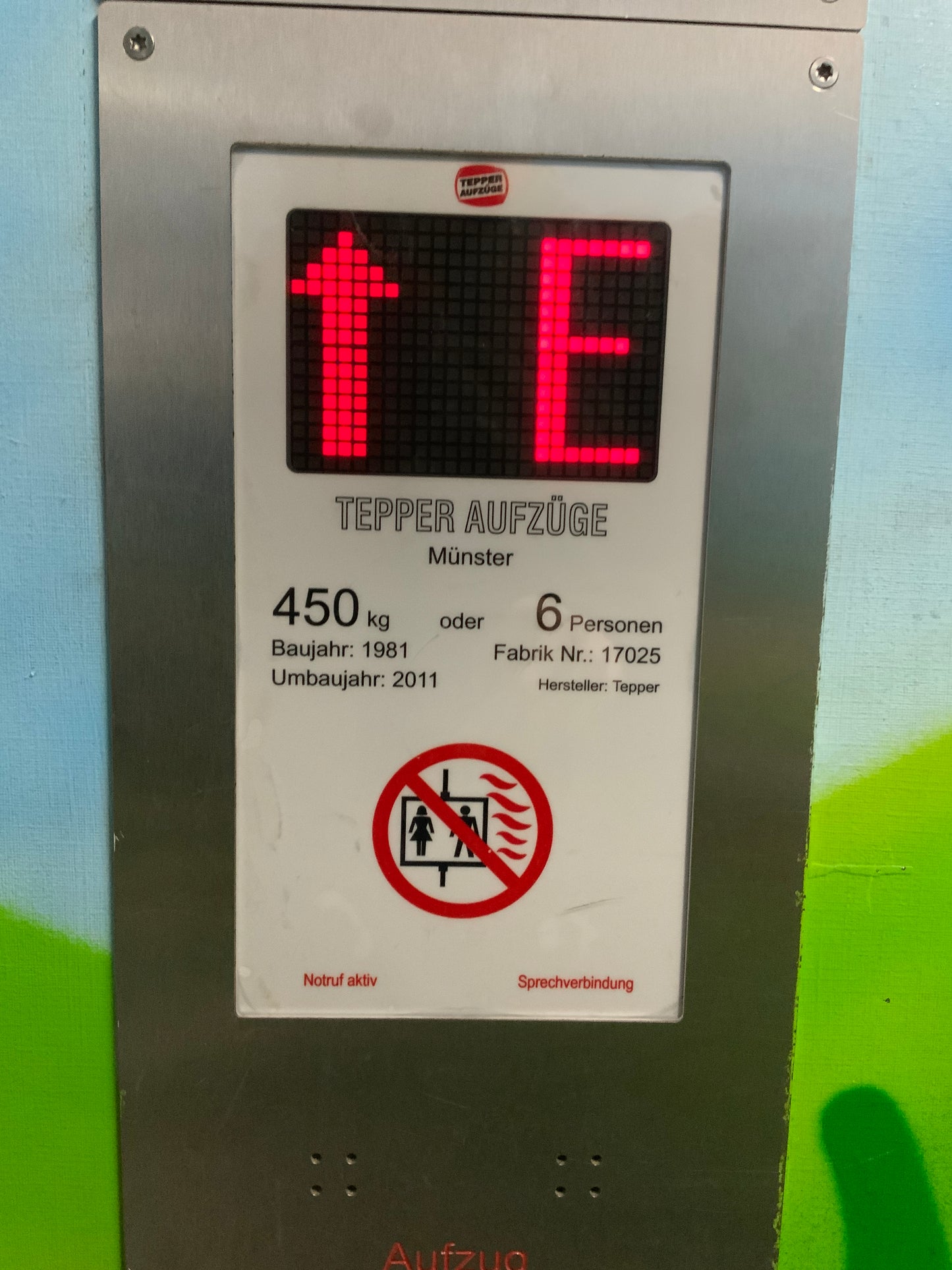 Personenaufzug, Tepper Aufzüge (1110x2120x1480)
