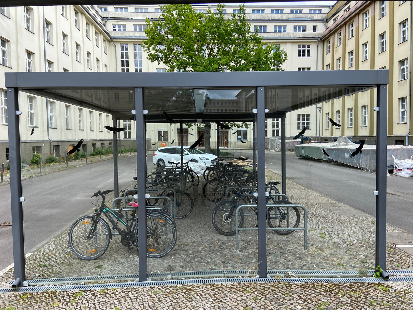 Fahrradabstellanlage (Fahrradunterstand, Fahrgastunterstand, Bushaltestelle, Bausatz)