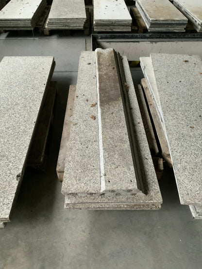 Granitstein Bianco Sardo Fassadenplatten verschiedene Größen 210 cm Länge