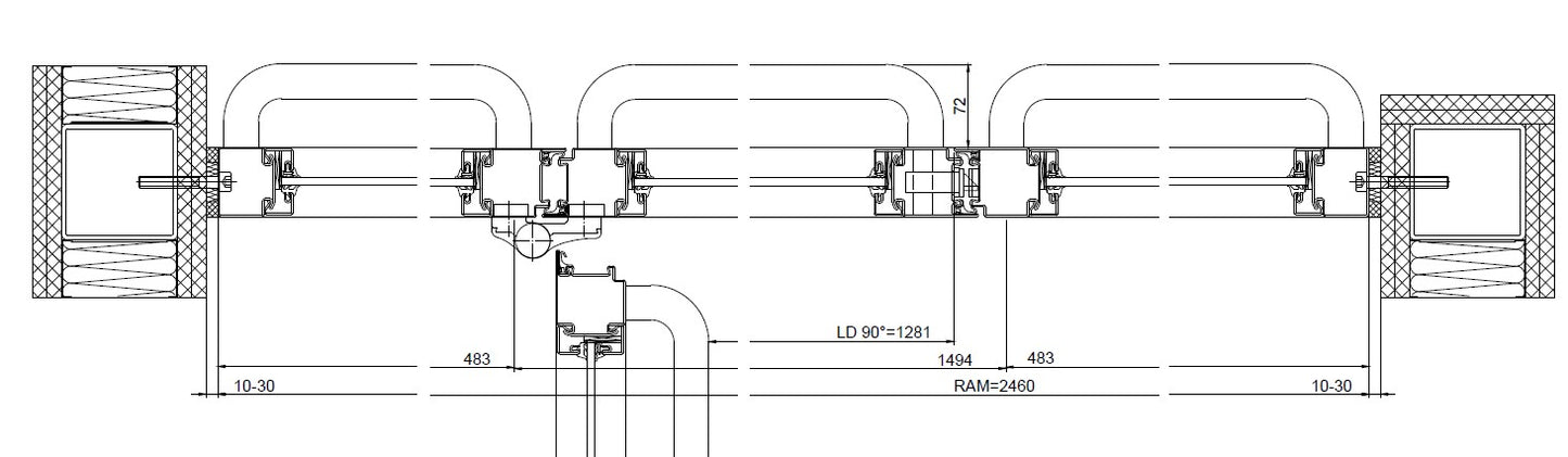 Stahl-Rauchschutz 100 S-Line Hörmann 2460x2390 neuwertig