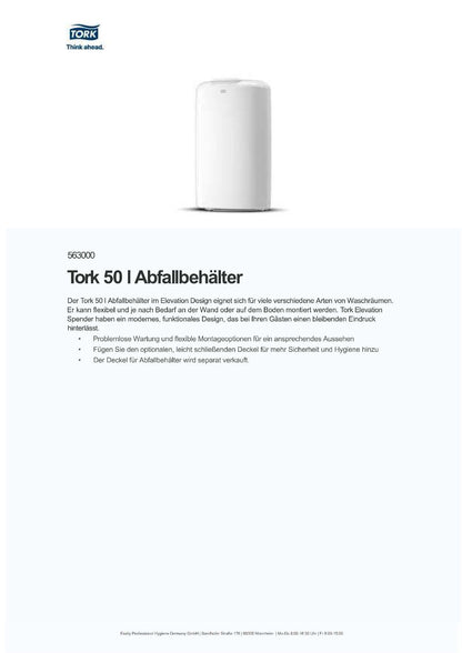 Tork Abfallbehälter 50l