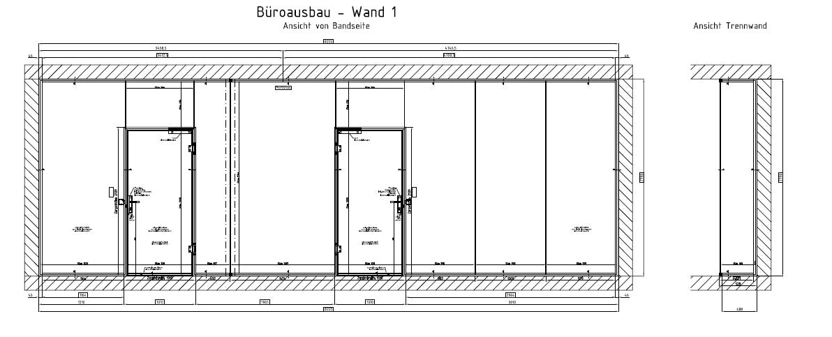 Trennwandsystem uniquin Dormakaba