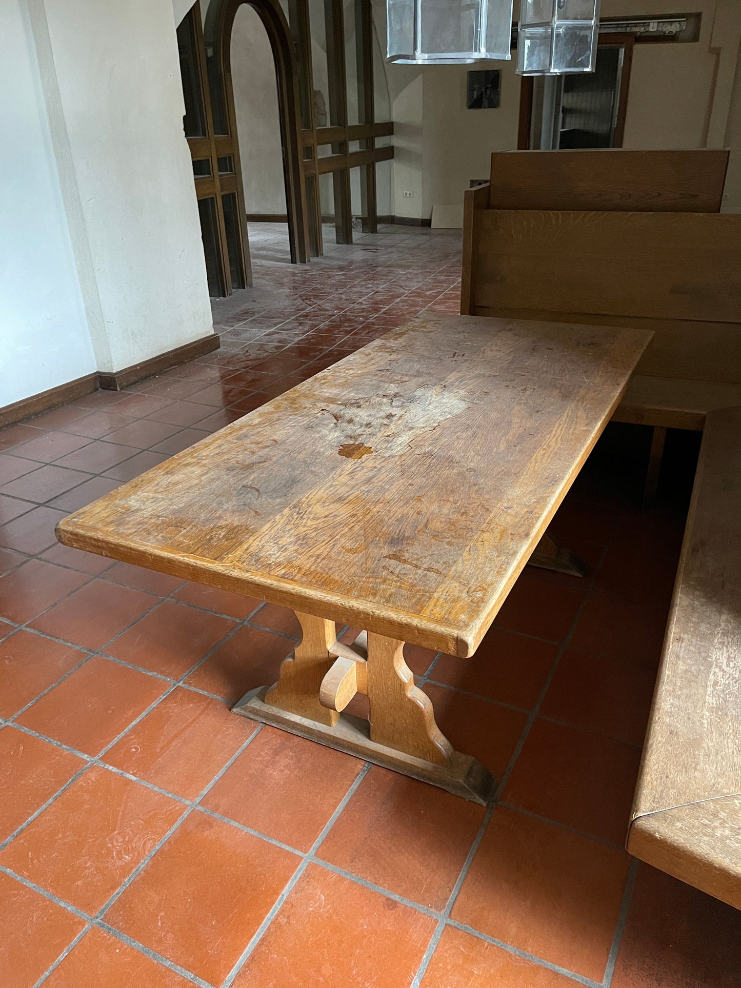 Holztisch rechteckig rustikal | 1800x740x840