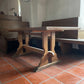 Holztisch rechteckig rustikal | 1800x740x840