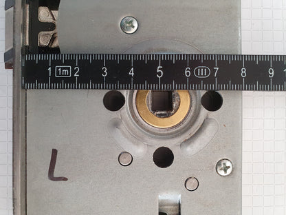 Türschloss / -beschlag, innen  20 x 235 mm, DIN Links